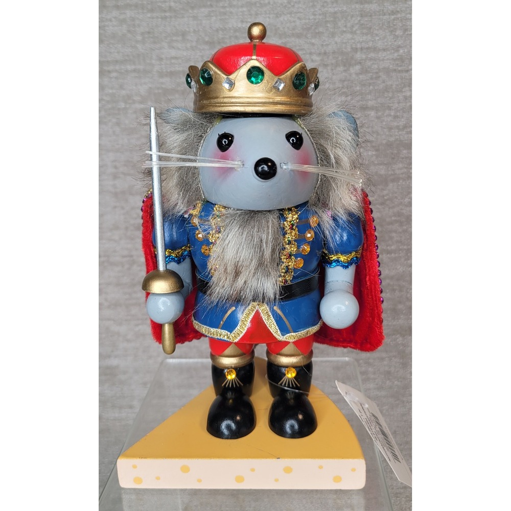 Hobby Lobby Mouse King Nutcracker Christmas Decor Blue Red Gold New READ
